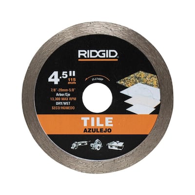 4.5 in. Tile Continuous Rim Diamond Saw Blade