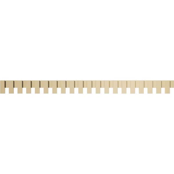 Ekena Millwork 1 in. D x 7 in. W x 93.375 in. L Primed Polyurethane Panel Moulding