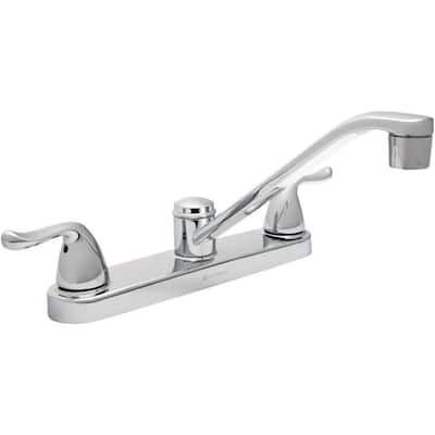 Constructor 2-Handle Standard Kitchen Faucet in Chrome