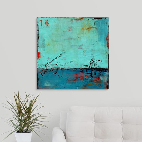 GreatBigCanvas "Blue Bay Marina II" by Erin Ashley Canvas Wall Art