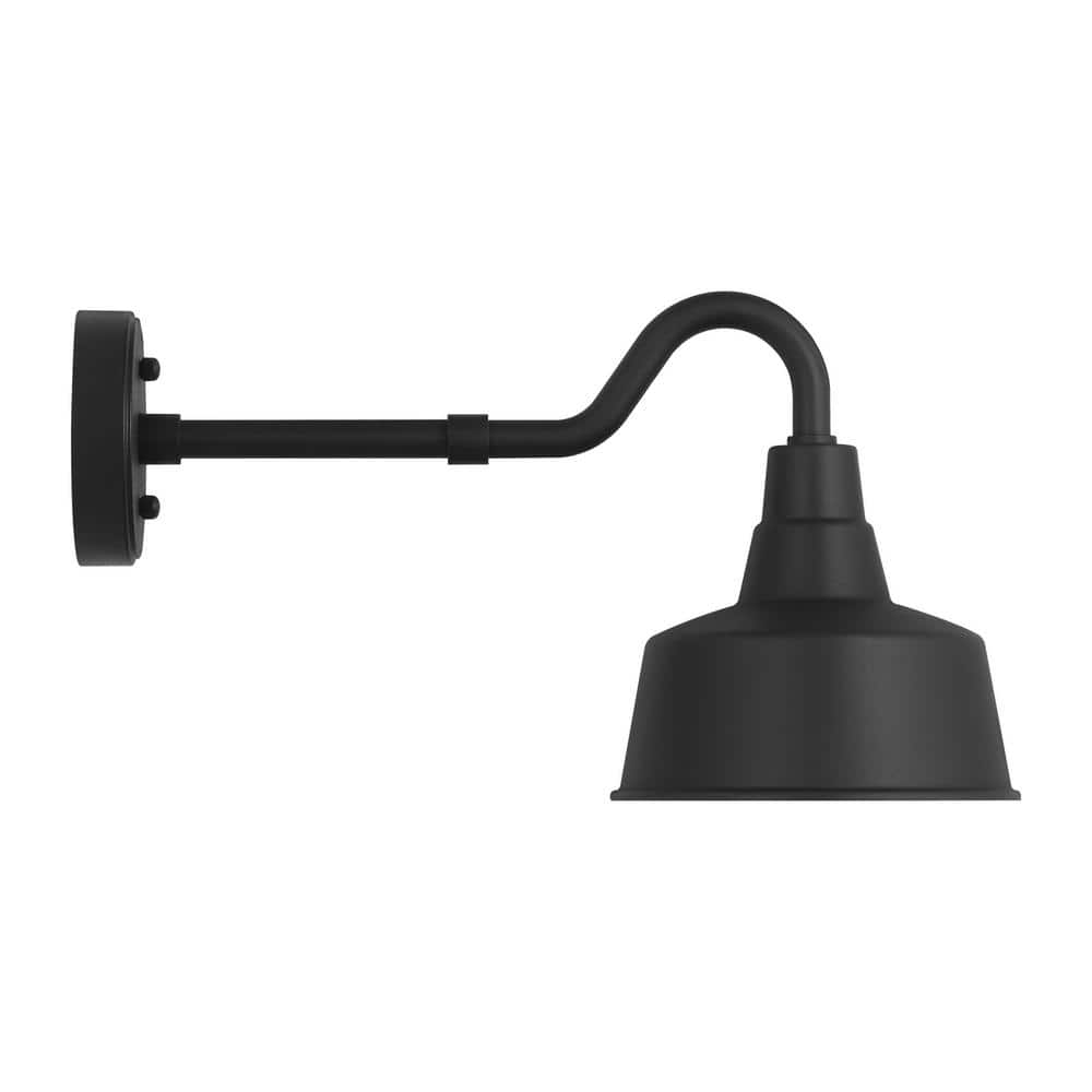 Textured Black Aluminum Barn Light Wall Lantern