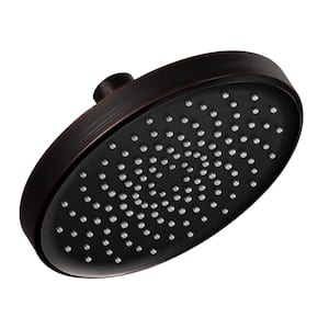 1-Spray Patterns with 1.8 GPM 6 in. Wall Mount Rain Fixed Shower Head in Oil Rubbed Bronze