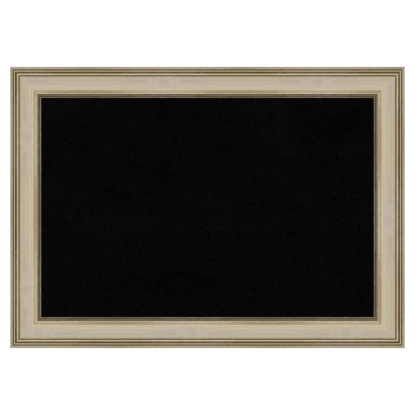 Amanti Art Colonial Light Gold Framed Black Corkboard 42 in. x 30 in. Bulletine Board Memo Board