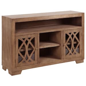 Saddle Sand 56 in. Natural Sand Entertainment Center Fits TV's up to 54 in.