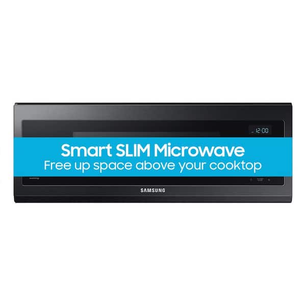 30 in. 1.1 cu. ft. Fingerprint-Resistant Matte Black Steel 1100W Smart Over-the-Range Microwave with 400 Exhaust CFM