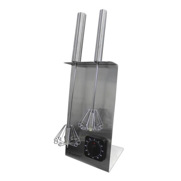 2-Piece Silver Whisk Set with Free Timer 2-Piece Silver Whisk Set with Free Timer