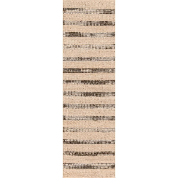 Montauk Lighthouse Charcoal 2 ft. 3 in. X 10 ft. Indoor Runner Rug