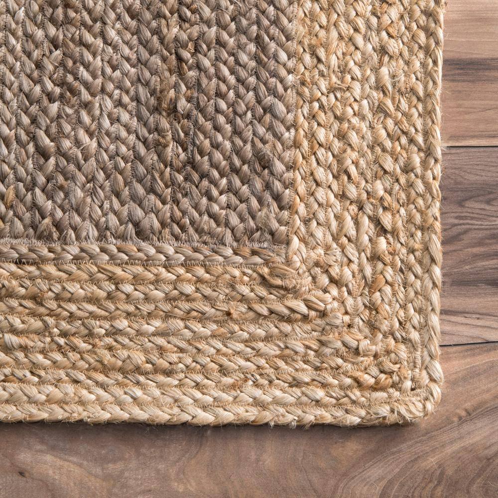 Handmade Gray and Natural Jute 2' x 3' Area Rug