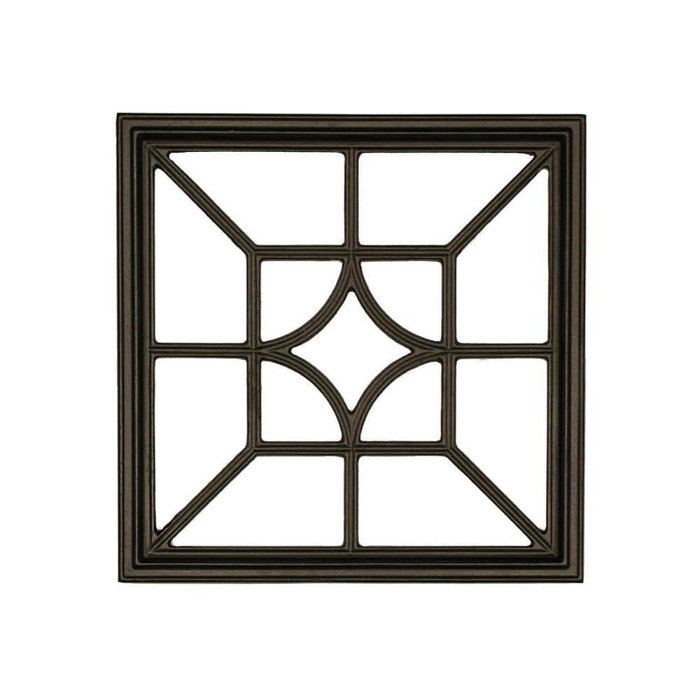 15 in. x 15 in. Black Cast Aluminum Square/Diamond Insert for Wooden Gate or Fence price history on PriceWatchPro