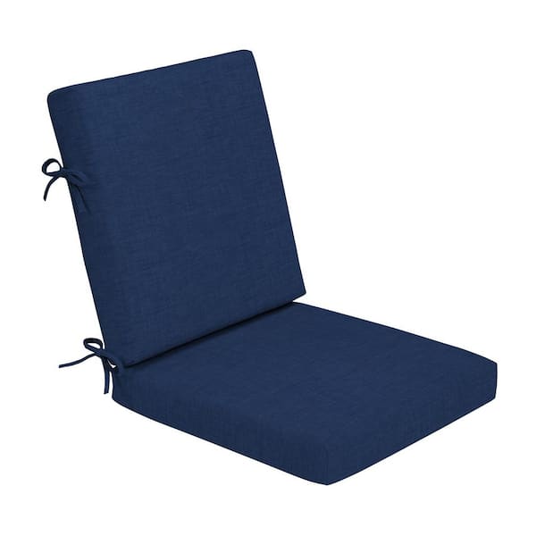 ARDEN Foam Outdoor Dining Chair Cushion 20 x 20 Made with ProFoam Rain-Proof Fade Resistant Sapphire Blue Leala