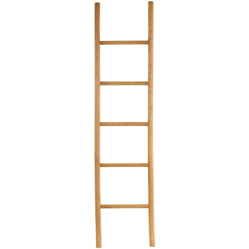 Brown Handmade Wood 5 Rack Ladder price history on PriceWatchPro