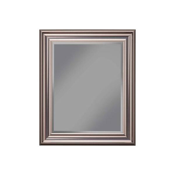 Benjara Medium Rectangle Silver Modern Mirror (30 in. H x 2 in. W)