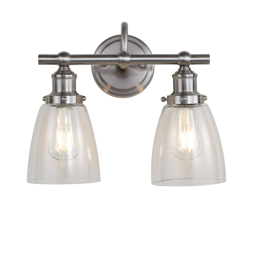 Bronze and Clear Glass Outdoor Electric Wall Sconce