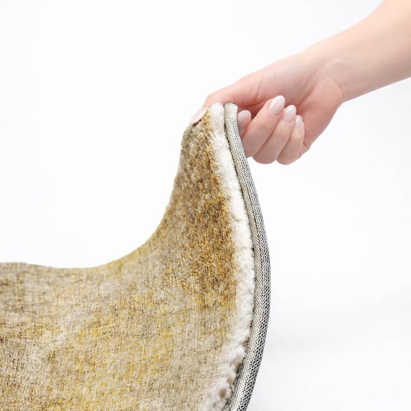 Dream Shag Premium Machine Washable Abstract ADS593 Beige 9 ft. x 12 ft. Area Rug