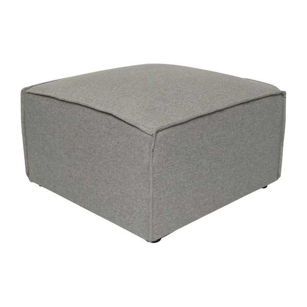 Carnegy Avenue Gray Ottoman