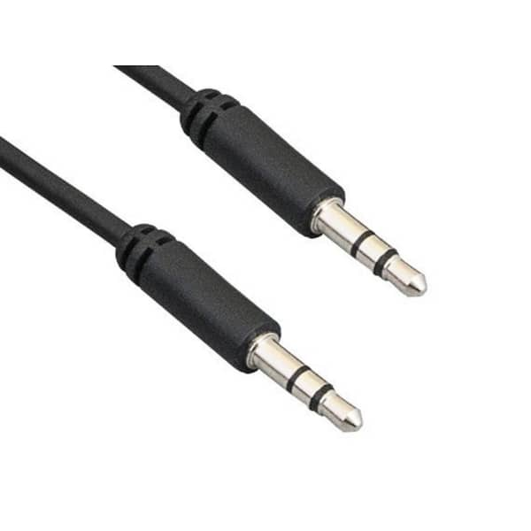 3m White Slim 3.5mm Stereo Audio Cable - Male to Male