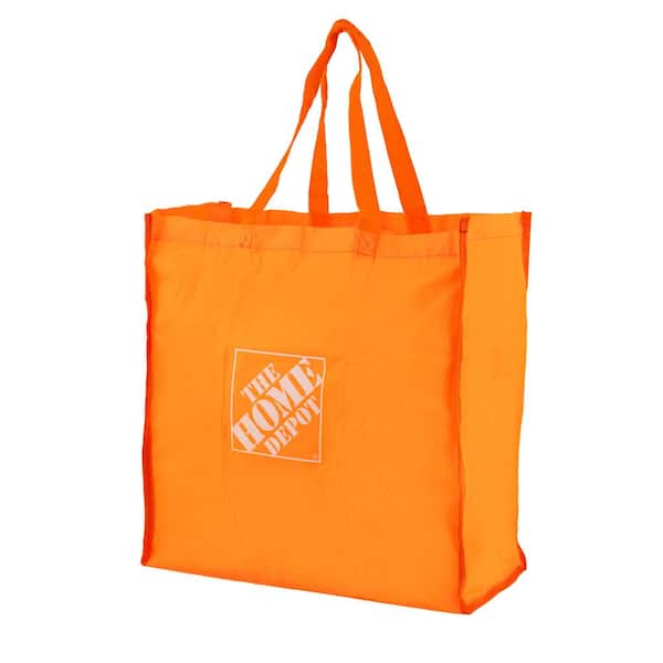 7.25 in. Orange Reusable Shopping Bag
