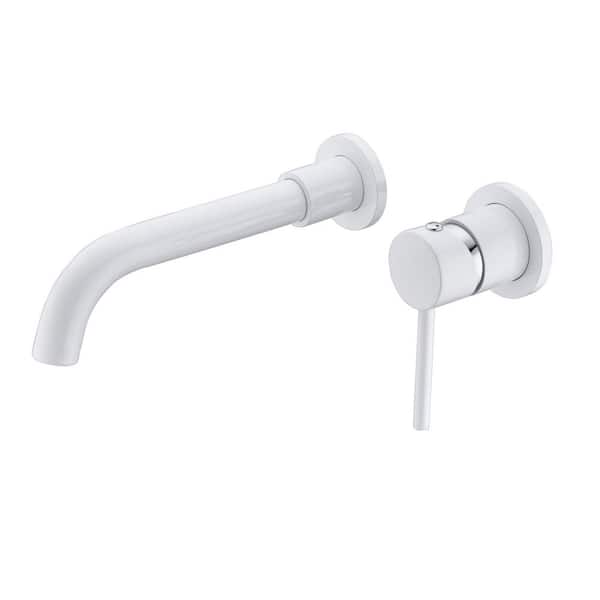 Nestfair Single-Handle Wall Mounted Faucet in White
