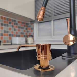 Built in Rose Gold Soap Dispenser Refill from Top with 17 oz. Bottle - 3 Years Warranty