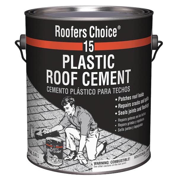 Roofers Choice 15 Plastic Black Roof Cement 0.90 gal.