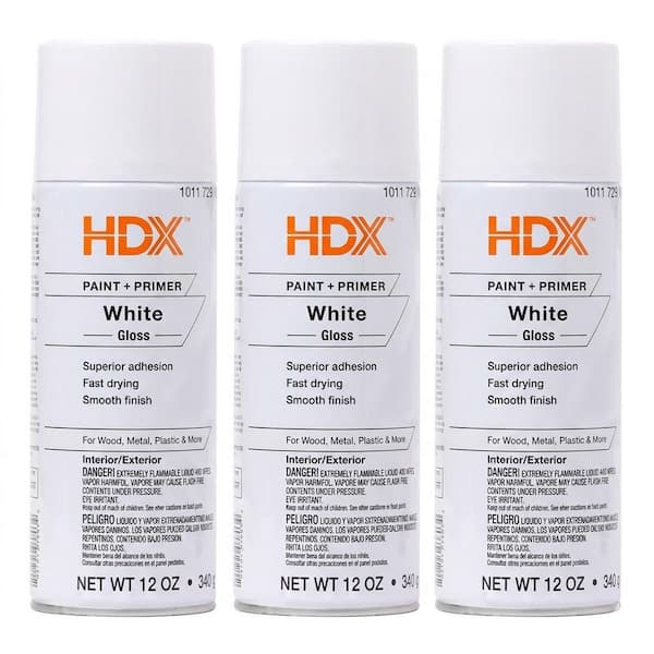 12 oz. Paint and Primer Gloss White Spray Paint