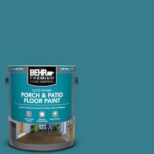 1 gal. Home Decorators Collection #HDC-CL-27 Calypso Blue Gloss Enamel Interior/Exterior Porch and Patio Floor Paint