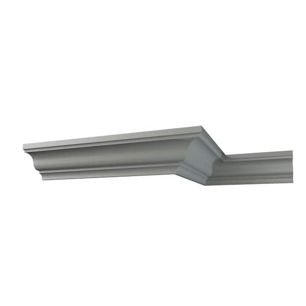 Ekena Millwork Adeline 2.75 in. D x 3.875 in. W x 96 in. L Polyurethane Crown Moulding
