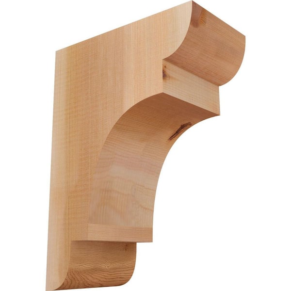 Ekena Millwork 5-1/2 in. x 10 in. x 14 in. Western Red Cedar New Brighton Smooth Corbel