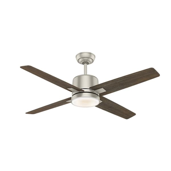 Casablanca Axial 52 in. LED Indoor Matte Nickel Ceiling Fan with