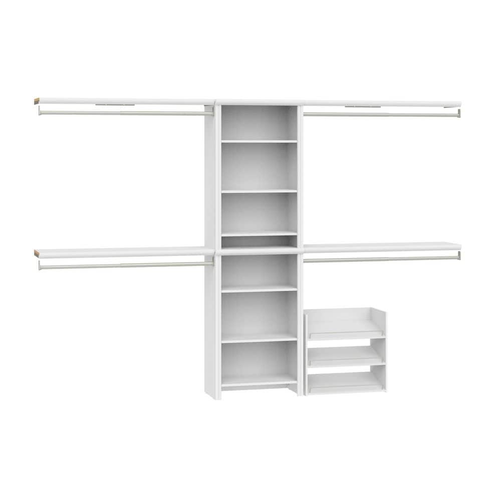 ClosetMaid Impressions 55.12-121.12 in. W White Adjustable 11