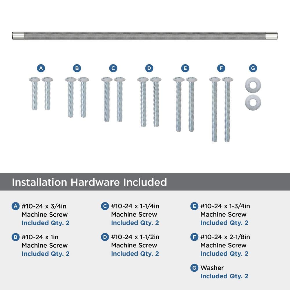 Polished Nickel and Stainless Steel 24-inch Modern Appliance Pull