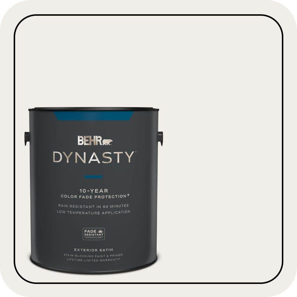 1 gal. Home Decorators Collection #HDC-AC-06G Hacienda White Satin Enamel Exterior Stain-Blocking Paint & Primer price history on PriceWatchPro