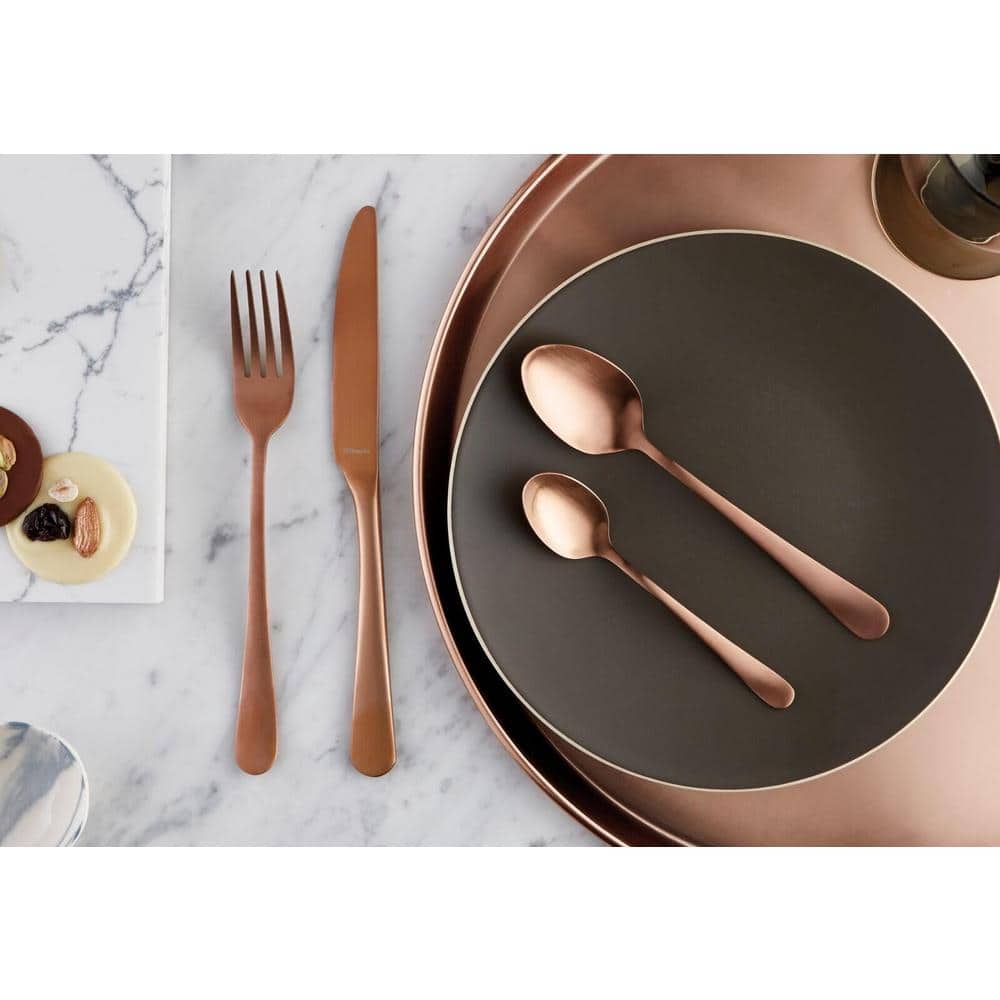 Amefa Austin 20pc Flatware Set, 18/0 Stainless Steel Copper