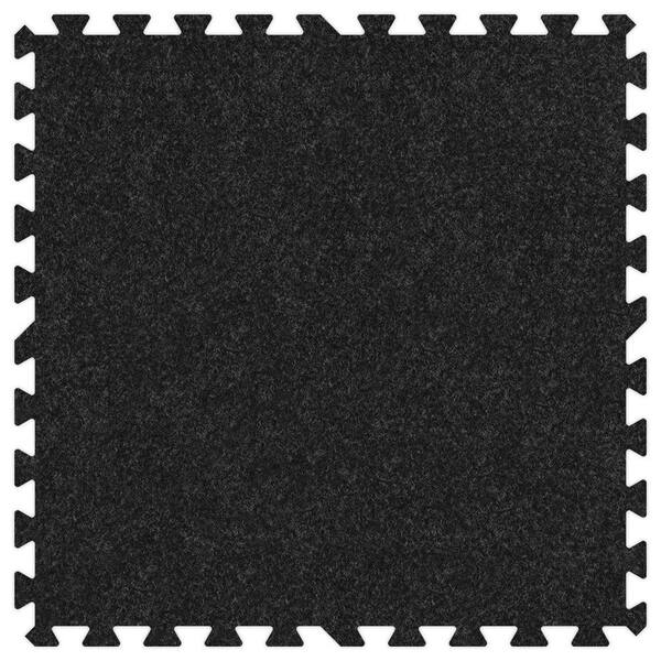 Groovy Mats Charcoal 24 in. x 24 in. Comfortable Carpet Mat (100 sq. ft. / Case)