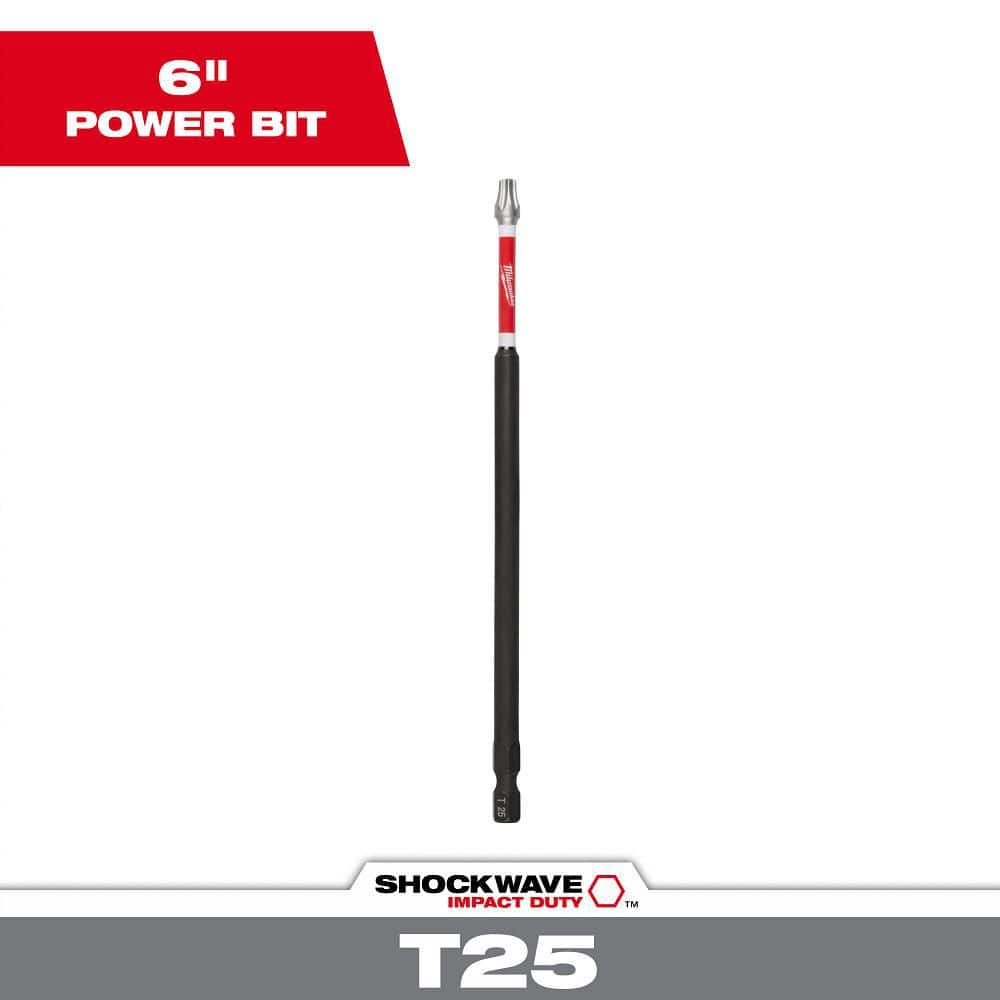 SHOCKWAVE Impact Duty 6 in. T25 Torx Alloy Steel Screw Driver Bit (1-Pack) price history on PriceWatchPro