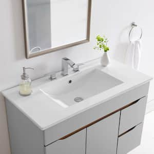 Cayman 36 in. Bathroom Sink in White