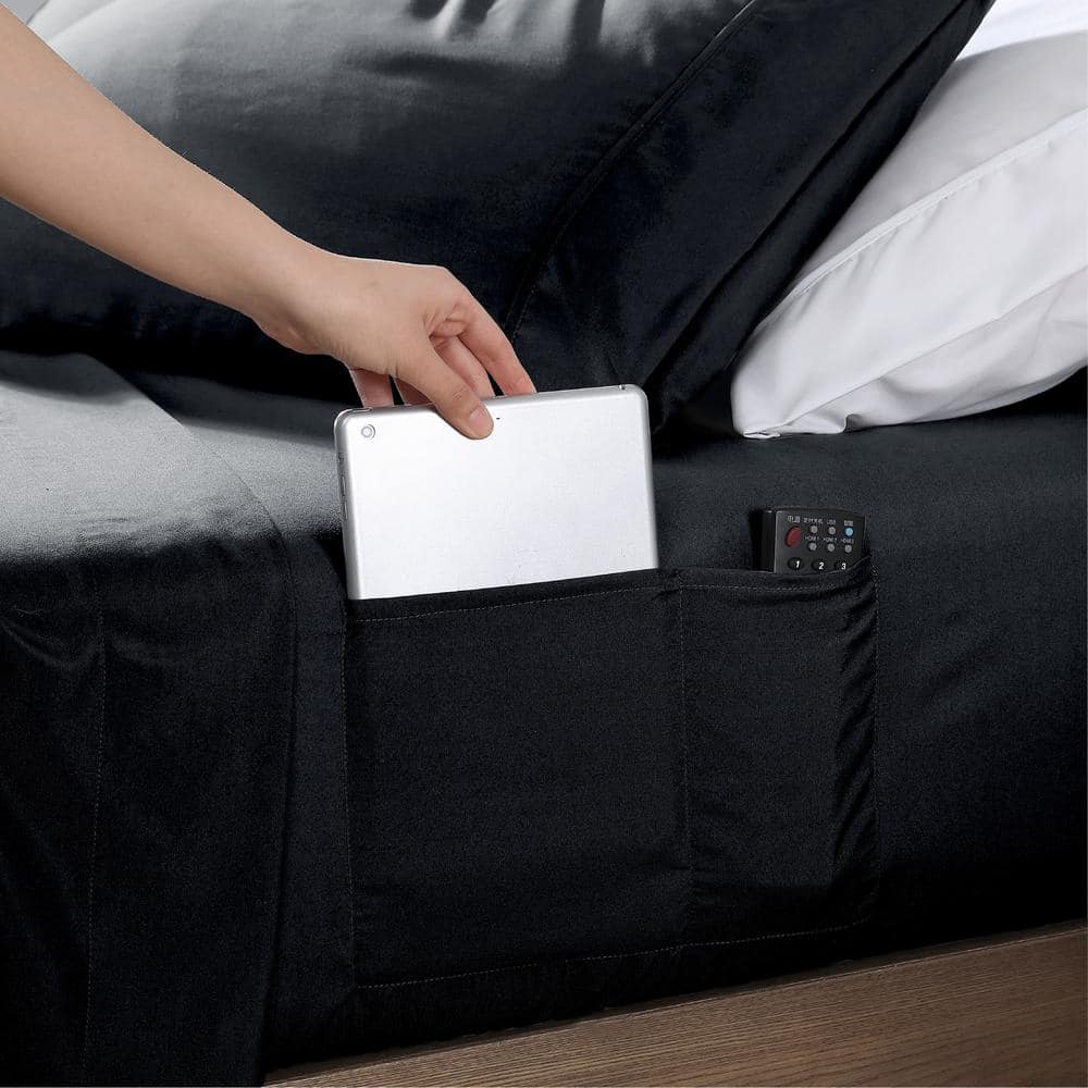 Black Queen Ultra Soft Microfiber 4-Piece Sheet Set