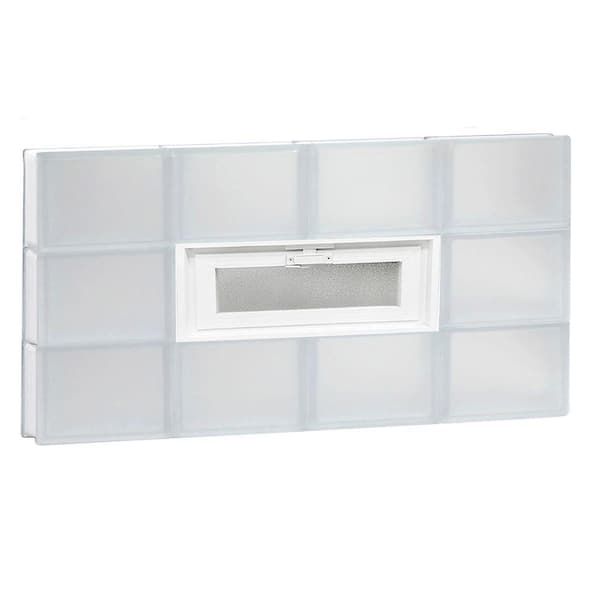 Clearly Secure 31 in. x 17.25 in. x 3.125 in. Frameless Vented Frosted ...