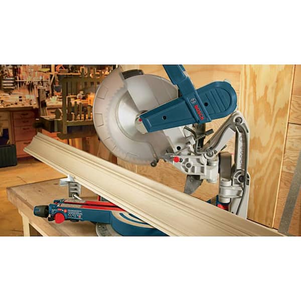 15 Amp 12 in. Corded Dual-Bevel Sliding Glide Miter Saw with 60 Tooth Saw Blade