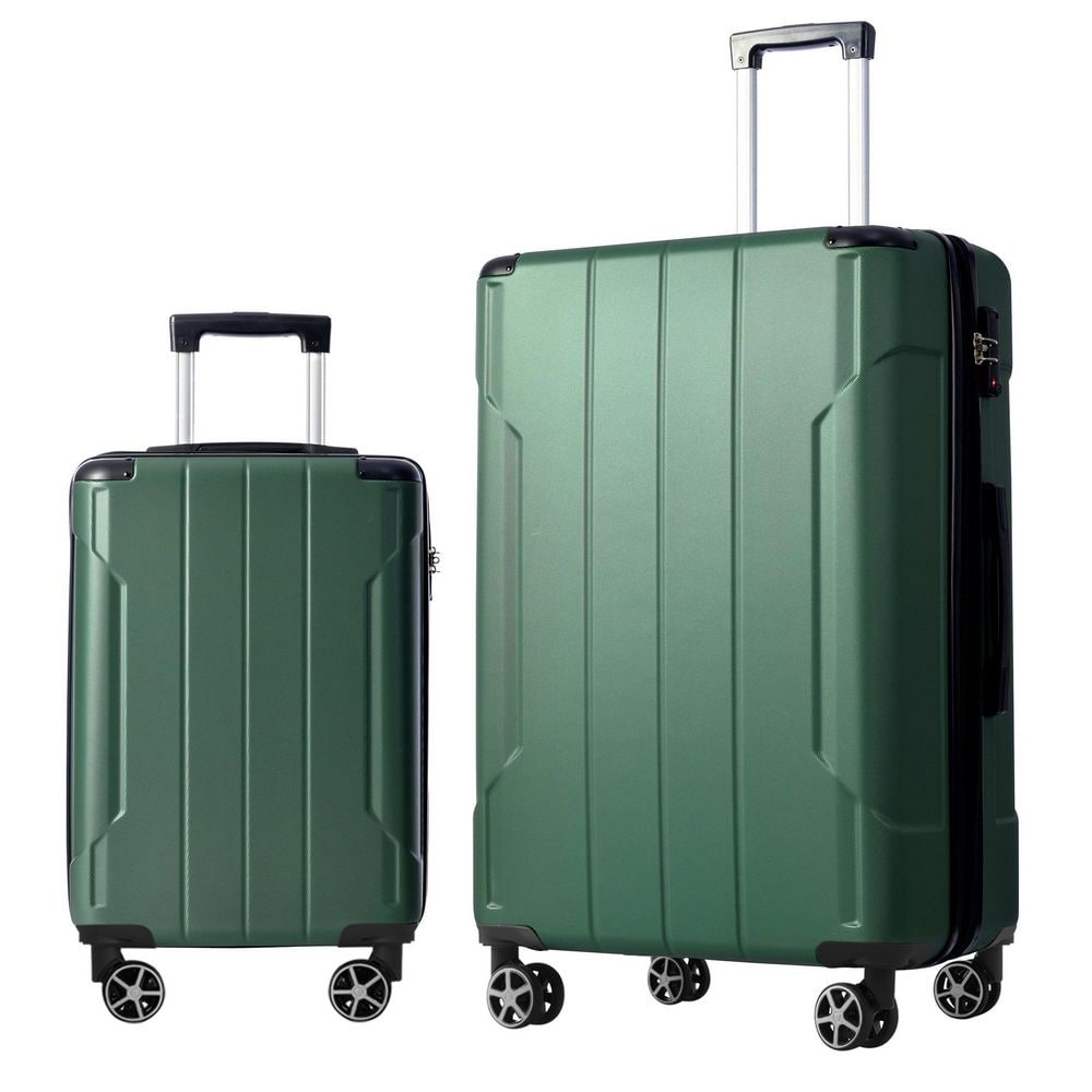 Merax Green Lightweight 2-Piece Expandable ABS Hardshell Spinner