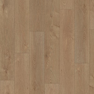 Take Home Sample - Ethereal Brown 7.7 in. x 7 in Click Lock Waterproof Laminate Plank Flooring