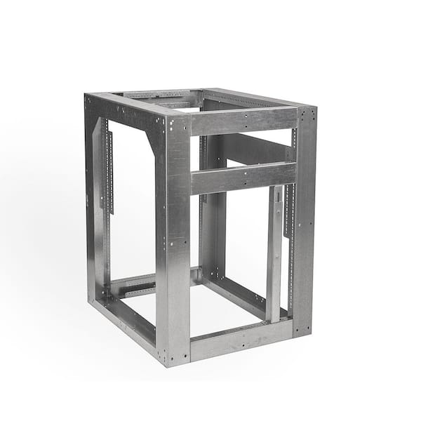 Uniframe Systems Outdoor Kitchen Framing Island Module 24 in. in Galvanized Steel
