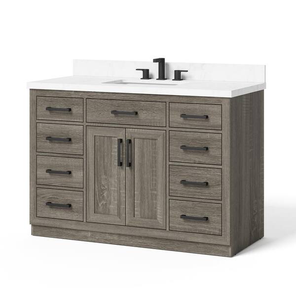 Glacier Bay Pittsford 48 In W X 21, 21 Inch Vanity With Top