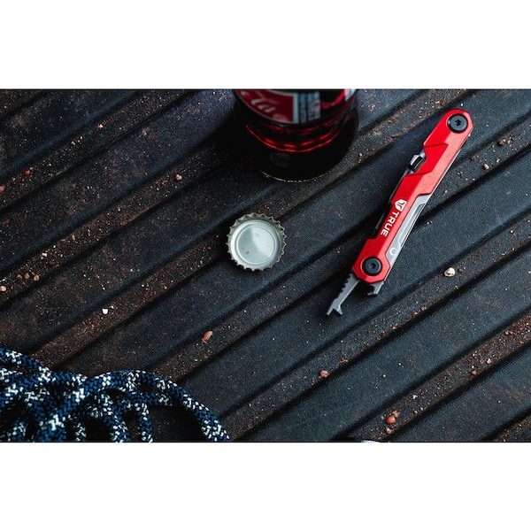 TRUE 5-IN-1 2.75in KNIFE AND BLOCK MULTI-TOOL WITH TITANIUM FINISH