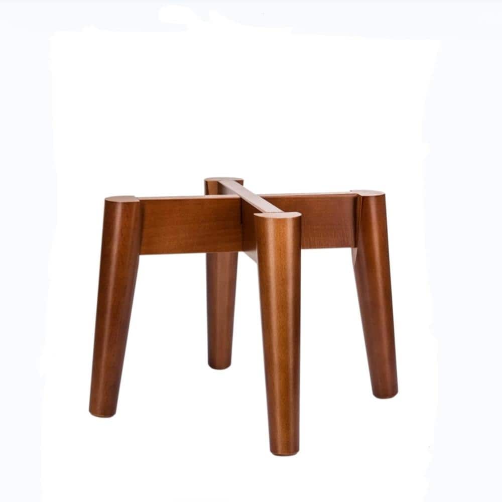 Mid-Century Modern Brown Wood Plant Stand (9 in. W x 7 in. H) price history on PriceWatchPro