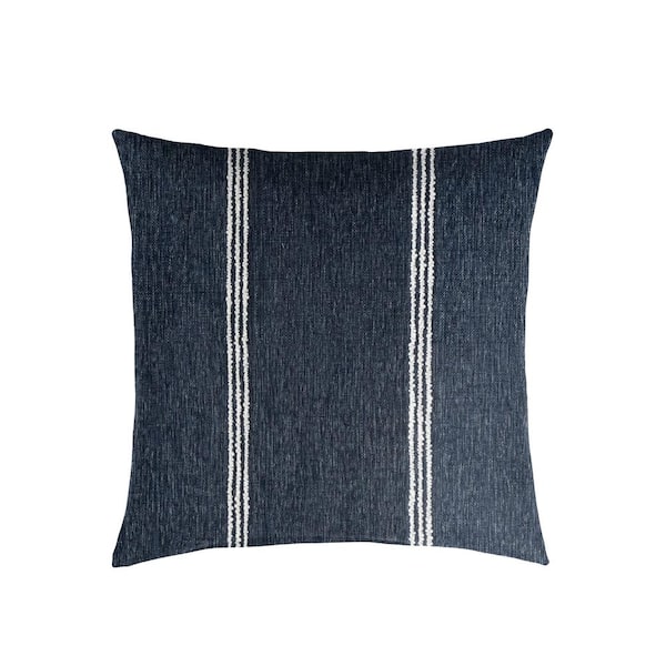 SORRA HOME Sorra Home Sunbrella Lengthen Indigo Square Outdoor Throw Pillow