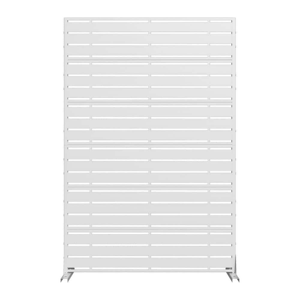 6-Piece 47.24 in. W x 72.05 in. H Rectangle White Metal Privacy Screen Outdoor Decorative Art Panel price history on PriceWatchPro