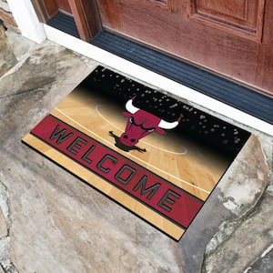 NBA - Chicago Bulls 18 in. x 30 in. Rubber Door Mat