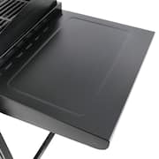 4-Burners Portable Propane Gas Grill and Griddle Combo Grills in Black with Side Tables with Cover