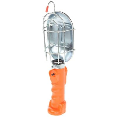 HDX 75-Watt Metal Shield Incandescent Trouble Work Light with 6 ft. Cord FH-21A